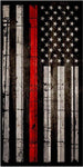 Thin Red Line Flag Wood Cornhole Boards